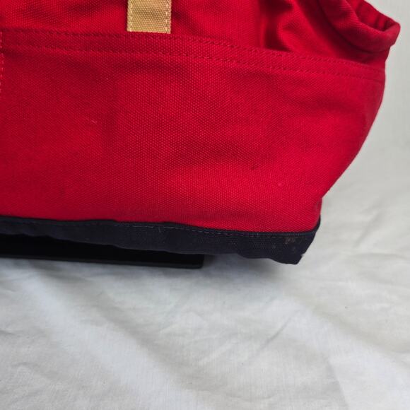 Love Thy Beast Pet Carrying Tote Medium Red & Blue & Tan - Picture 10 of 16